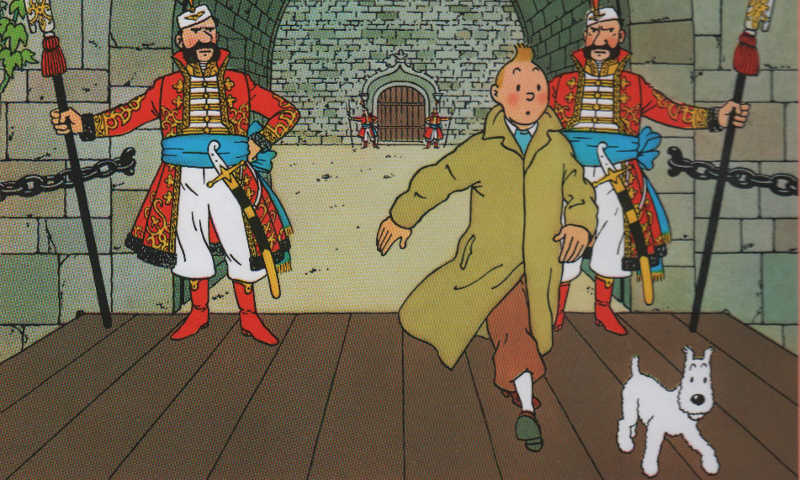 Tintin scettro ottokar evidenza