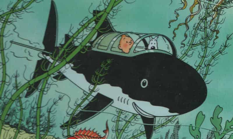 Tintin tesoro rackam rosso evidenza
