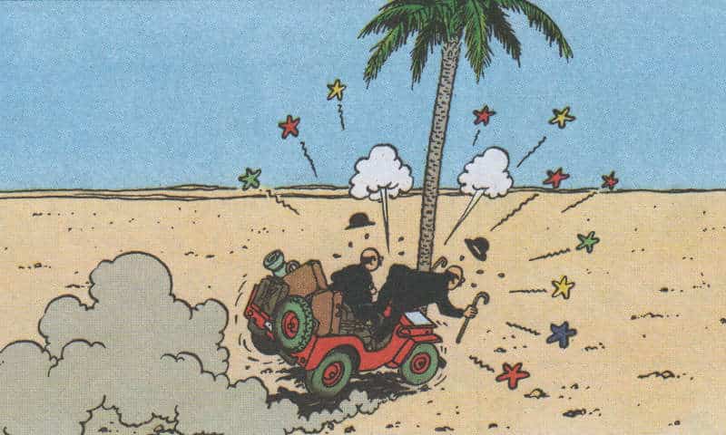 Tintin paese oro nero evidenza