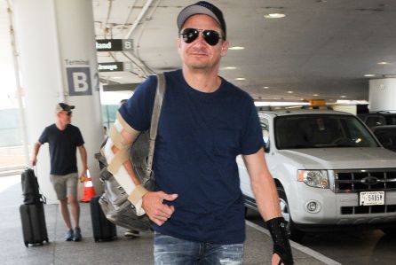 Jeremy Renner at LAX International Airport, Los Angeles, USA 05 Jul