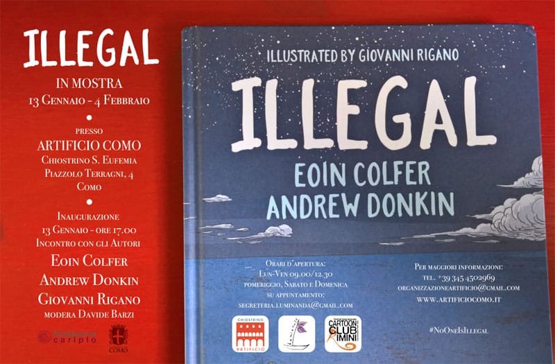 ILLEGAL manifesto mostra Como