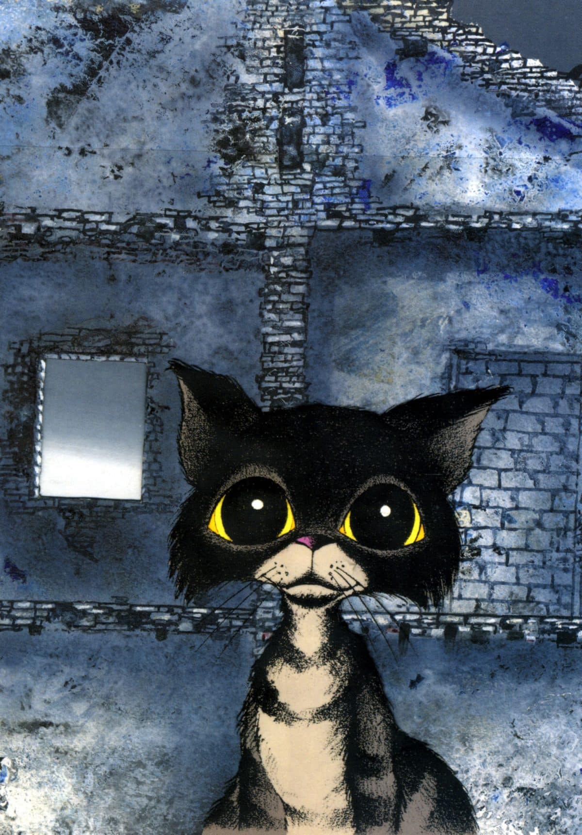 IL gatto grigio protagonista dell'episodio Valzer triste in Allegro non troppo di Bruno Bozzetto