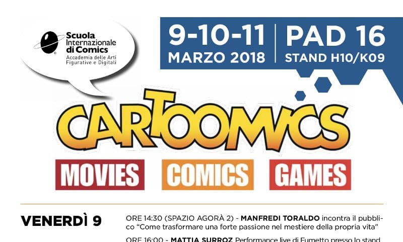 CARTOOMICS Scuola Internazionale evidenza