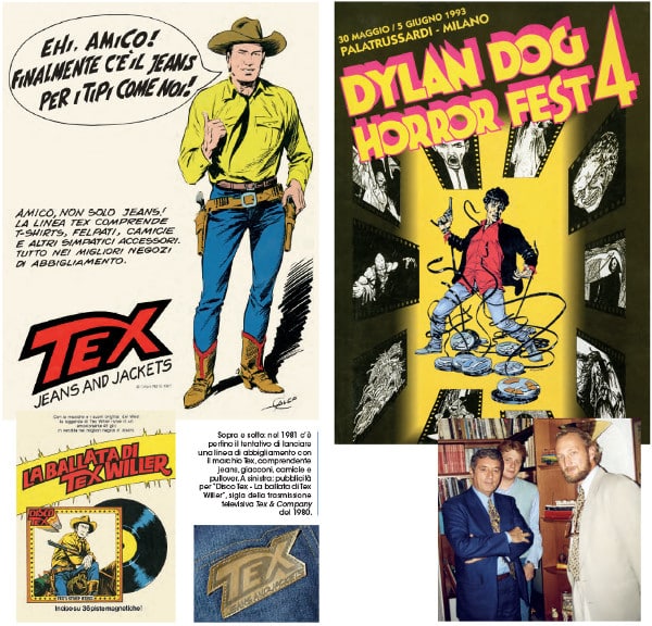 Iniziative bonelliane negli anni, dal merchandising legato a Tex al cinema con il Dylan Dog Horror Fest