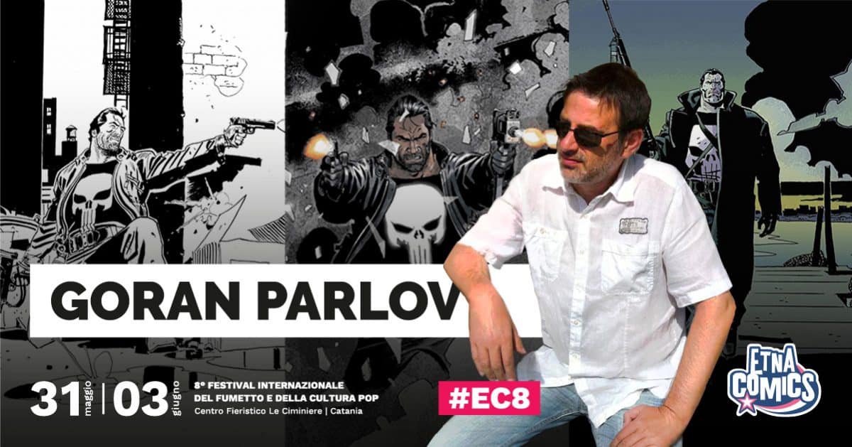 Locandina annuncio Goran Parlov ad Etna Comics