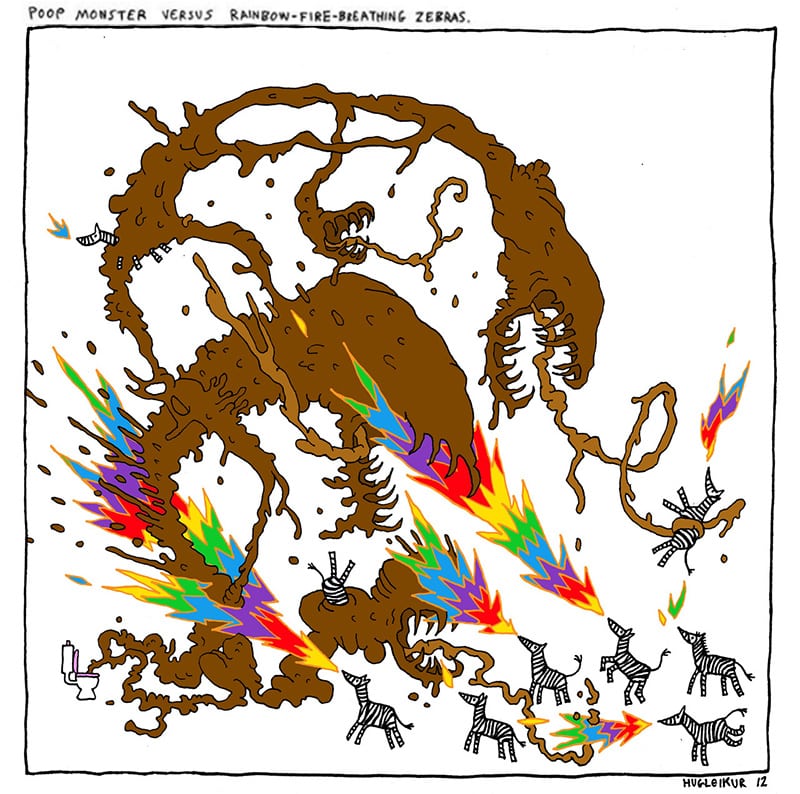 Poop monster vs zebra dagsson