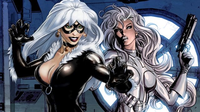 Silver and black