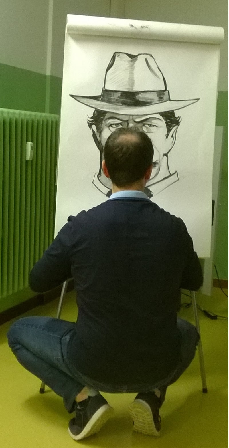 Bisaro disegna Peppone