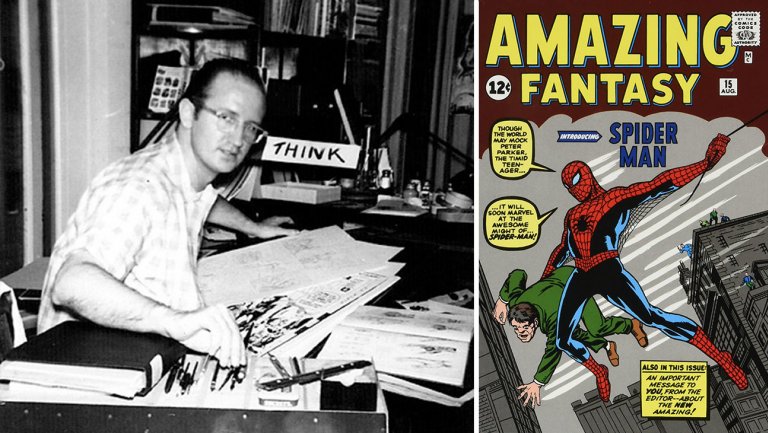 Steve ditko amazing fantasy 15 split