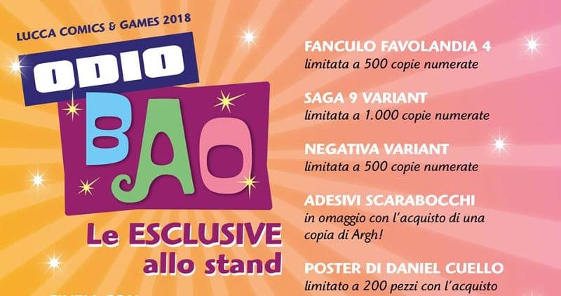 Bao esclusive Lucca2018 evidenza