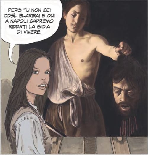 PaniniComics Manara Caravaggio LaGrazia vignetta