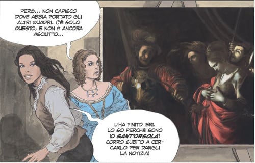 PaniniComics Manara Caravaggio LaGrazia vignetta