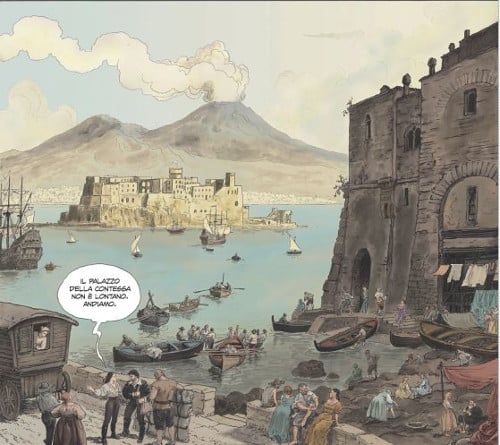 PaniniComics Manara Caravaggio LaGrazia vignetta