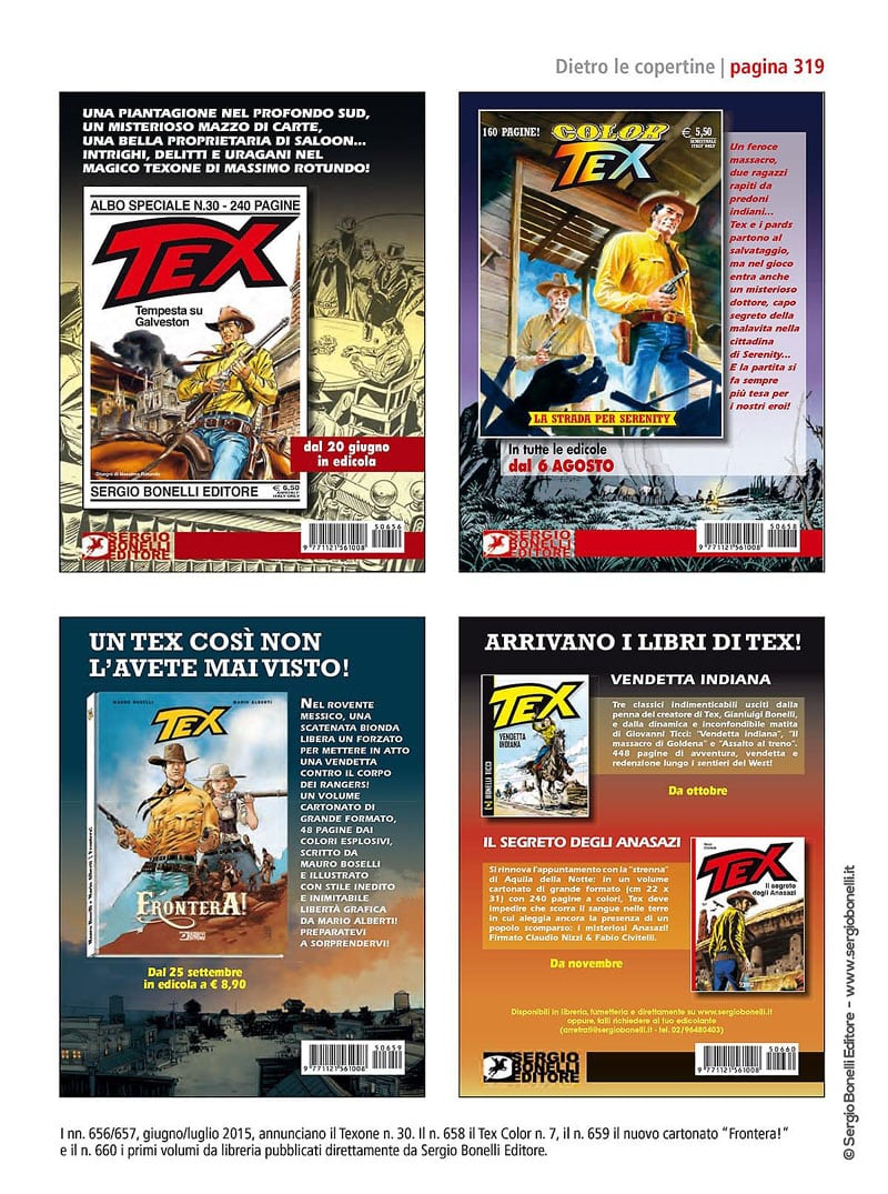 Le copertine di tex gigante 2000 2018
