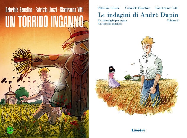 Un torrido confronto: l'edizione autoprodotta da LABO (a sinistra) e quella definitiva di Lavieri (a destra)