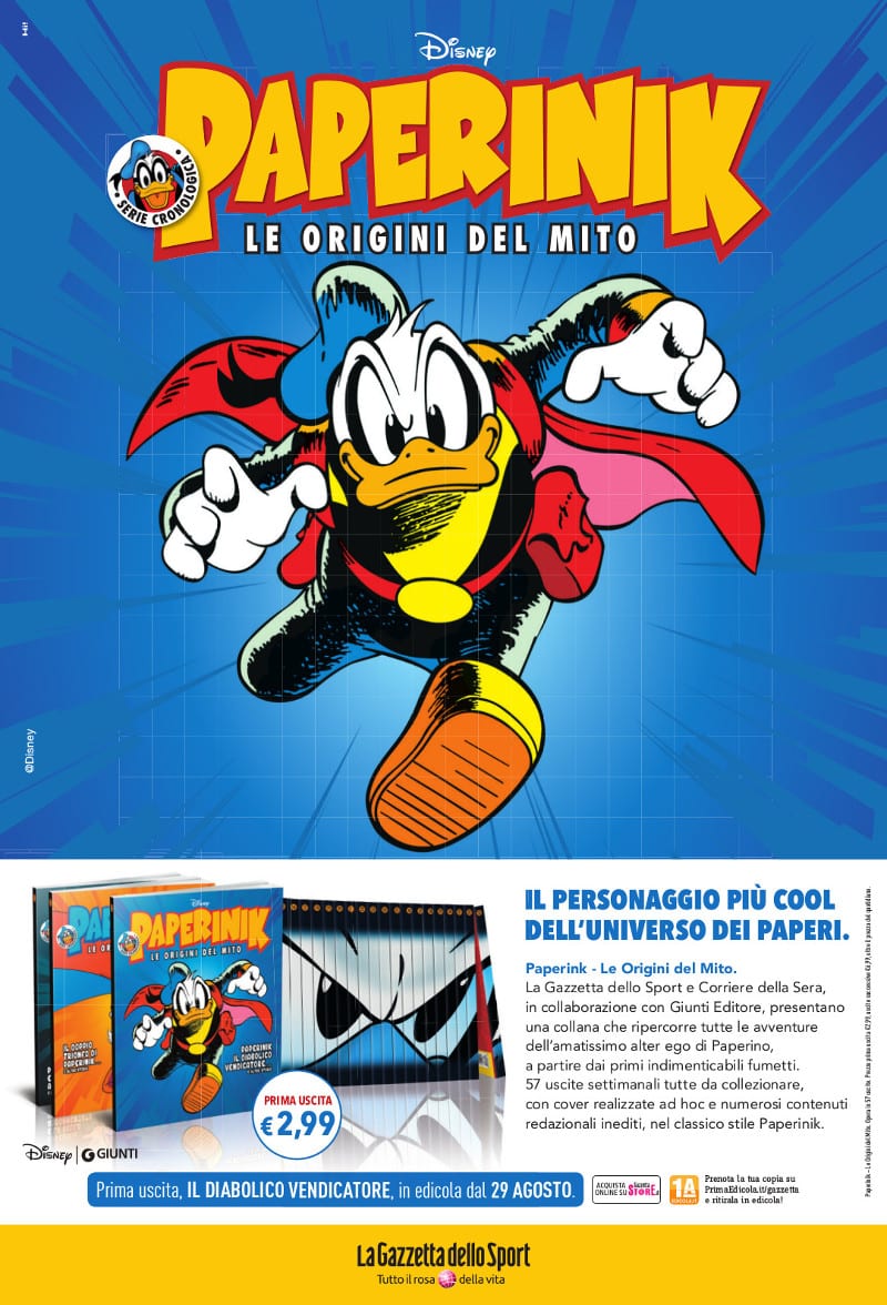 RCS Gazzetta Pagina Paperinik Versione A 1a Uscita 275x404