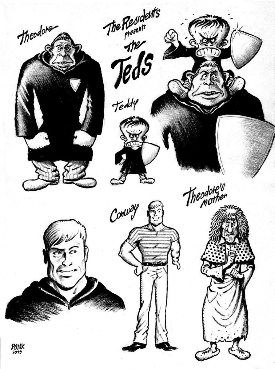 Studi di personaggi per la storia THE TEDS
