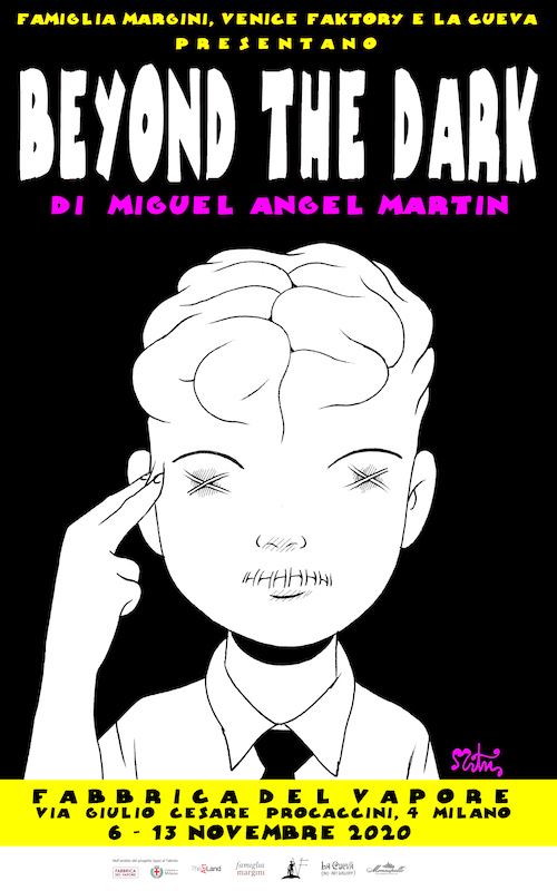 Miguel Angel Martin Mostra Beyond the dark locandina