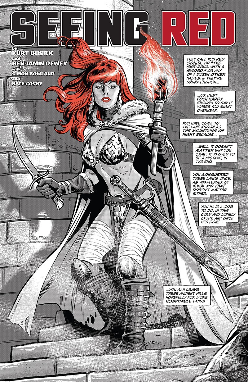 Red Sonja Black, White, Red 001