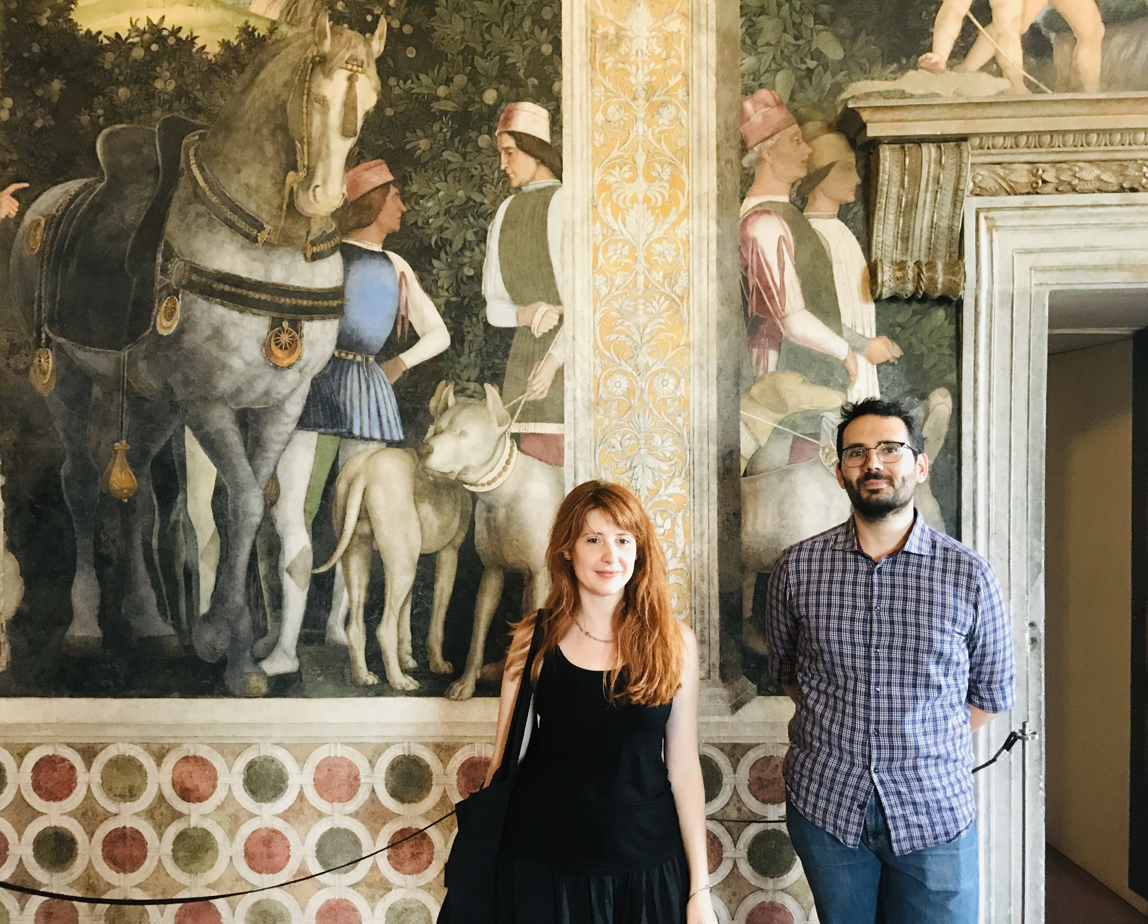 3. Rita Petruccioli e Lorenzo Ghetti nella Camera degli Sposi