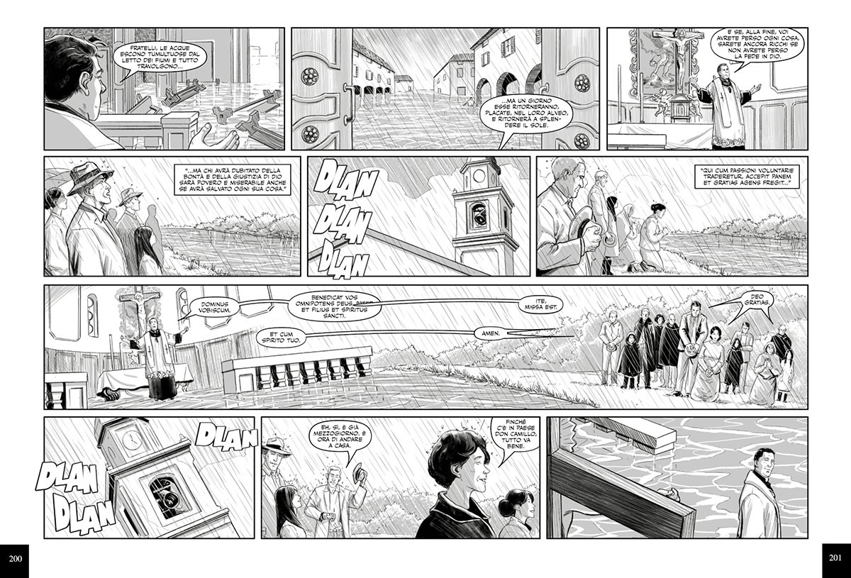 Ritorno don camillo p200 201 disegni di Alberto Locatelli