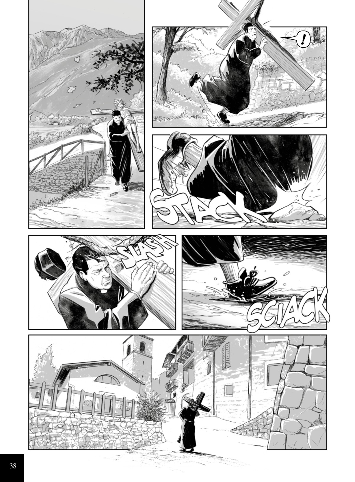 Ritorno don camillo p38 disegni di Alberto Locatelli