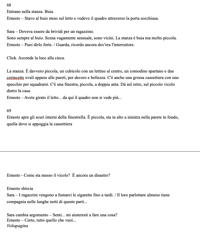 Sceneggiatura tavole