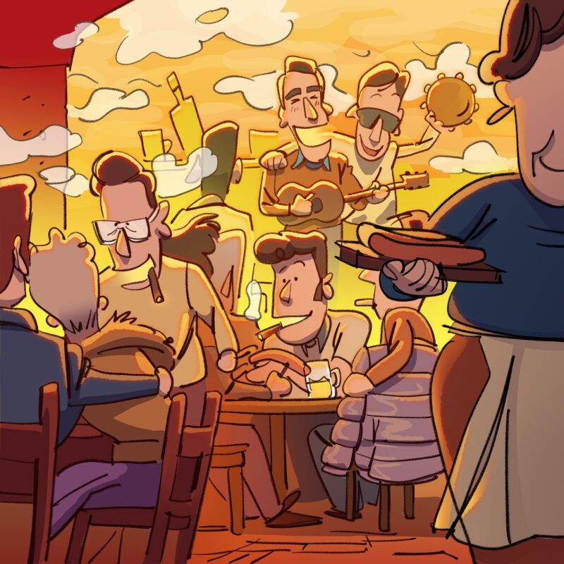 La ligera, illustrazione realizzata da Emiliano Costa, Zoe Gallo, Anwar Abbas
