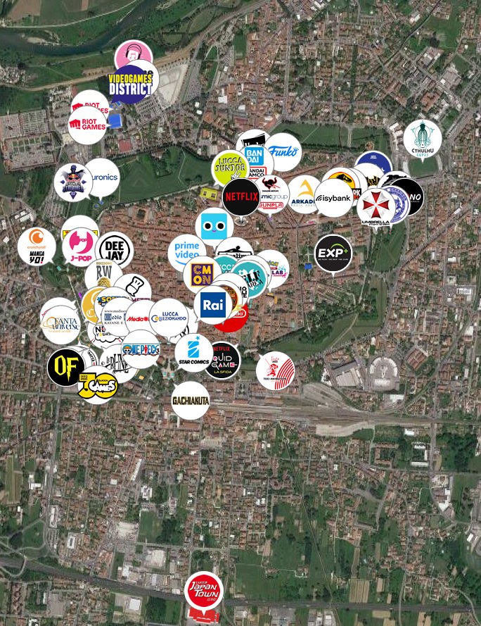 Mappa Luccacomicsandgames