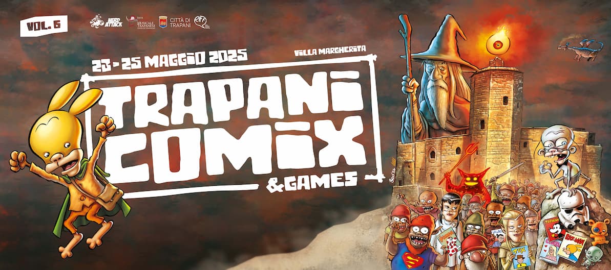 Manifesto trapani comix 2025 semi def orizzontale 1
