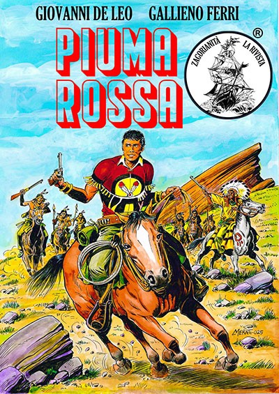 Copertina piuma rossa