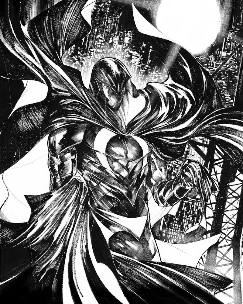 Cappuccio moonknight matite2