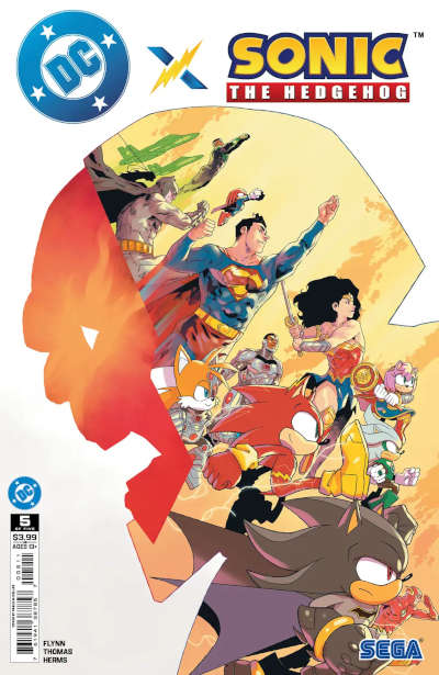 Dc x sonic the hedgehog 5 cover