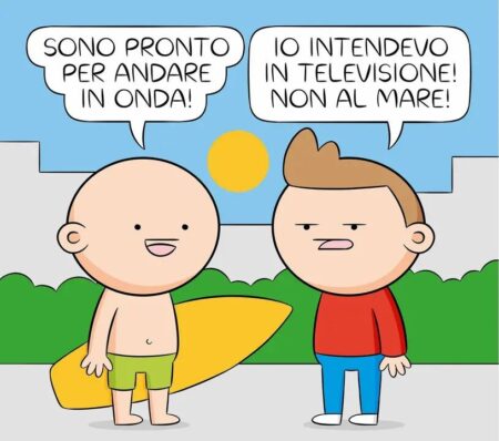 Una battuta di pera toons per la locandina della serie